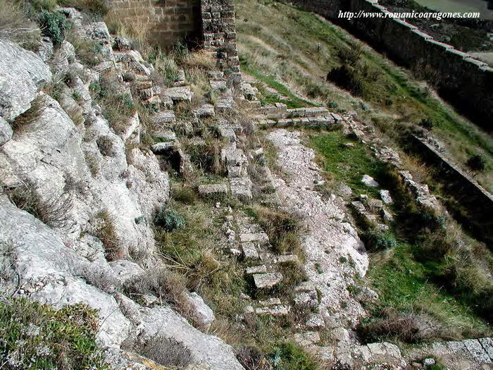 ENTERRAMIENTOS DE LAJAS Y CIMIENTOS DE SALA, JUNTO A LA TORRE ALBARRANA